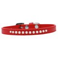 Mirage Pet Products Pearl Puppy CollarRed Size 8 611-03 RD-8